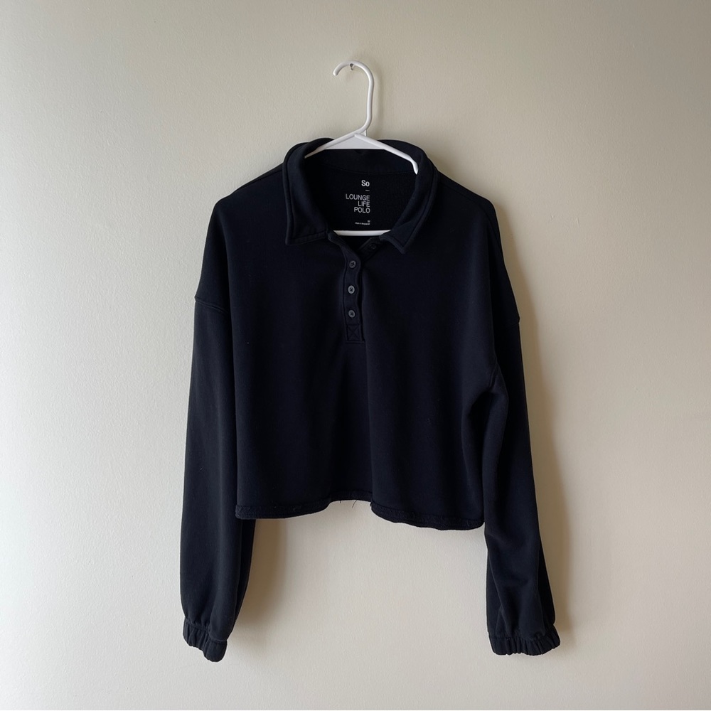 Polo Lounge Sweats Set, Women's Medium, Black